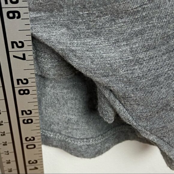 Anthropologie Tie Front Grey Tunic Top Vanessa Viginia Dayla Size Small Boho S - Picture 12 of 16